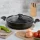 Evren 32 Cm Gold Stone Ezme Seri Basık Tencere 4,7 Lt (Bakalit Kulplu)